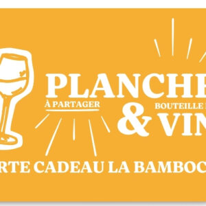 Carte cadeau Planche à partager + Bouteille de vin